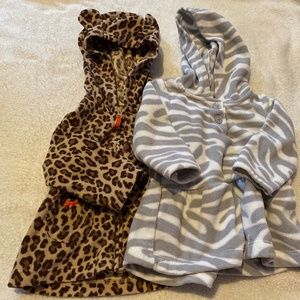 Baby Girl sweaters with hoods